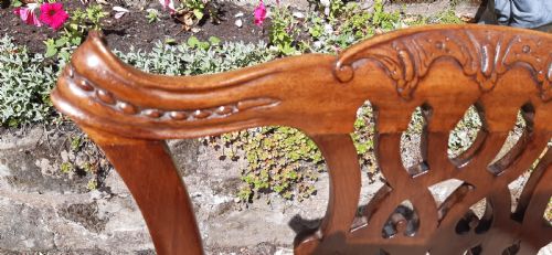 GEORGIAN CHIPPENDALE MAHOGANY ARMCHAIR - ADDITIONAL PHOTO 7