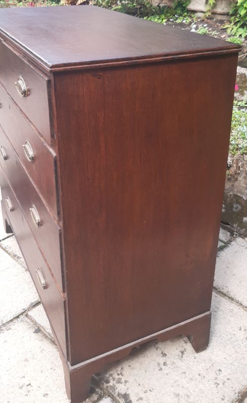 GEORGIAN OAK CHEST OF DRAWERS - ADDITIONAL PHOTO 9