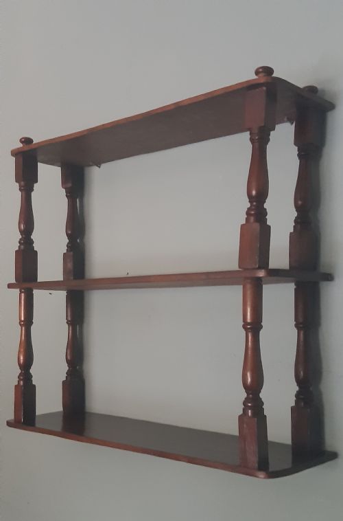 MAHOGANY WALL SHELVES - ADDITIONAL PHOTO 1