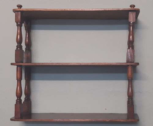 MAHOGANY WALL SHELVES - ADDITIONAL PHOTO 2