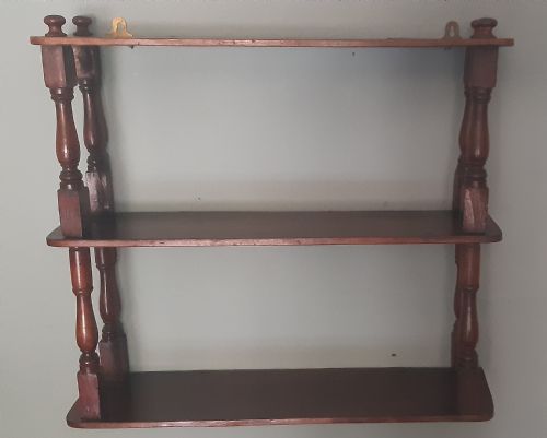 MAHOGANY WALL SHELVES - ADDITIONAL PHOTO 3