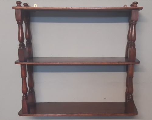 MAHOGANY WALL SHELVES - ADDITIONAL PHOTO 4