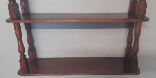 MAHOGANY WALL SHELVES - ADDITIONAL PHOTO 5