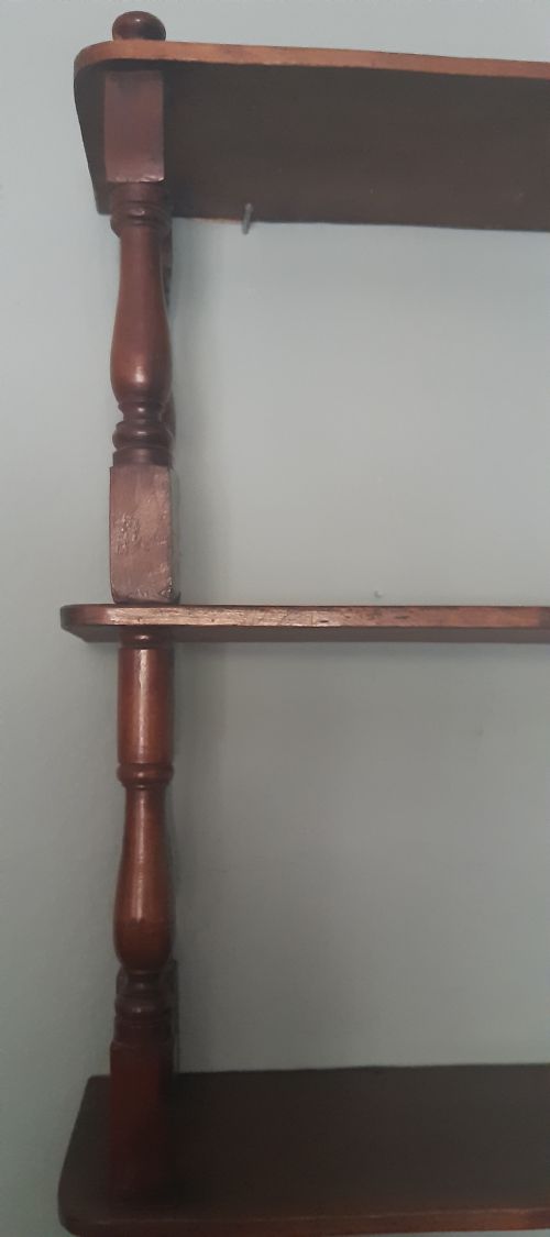 MAHOGANY WALL SHELVES - ADDITIONAL PHOTO 7