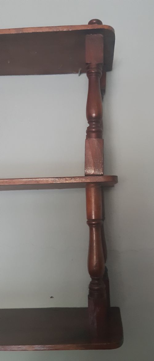 MAHOGANY WALL SHELVES - ADDITIONAL PHOTO 8