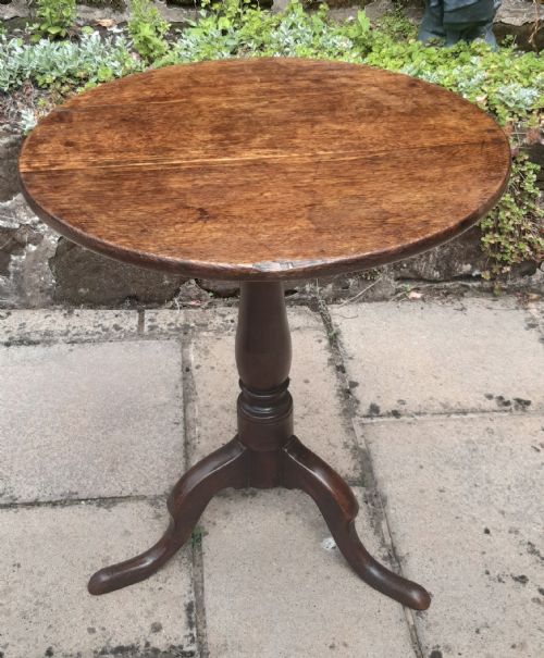 oak tripod wine table - CATEGORY: ANTIQUE TABLES - DATED 1800