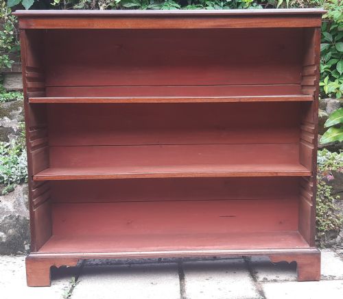 MAHOGANY OPEN BOOKCASE - ADDITIONAL PHOTO 1