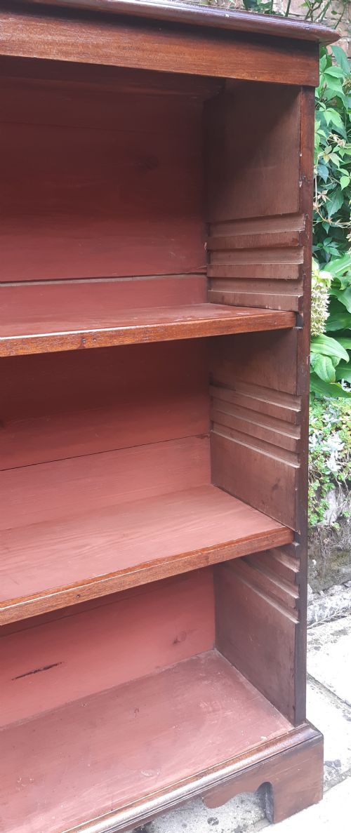 MAHOGANY OPEN BOOKCASE - ADDITIONAL PHOTO 2