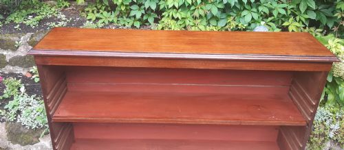 MAHOGANY OPEN BOOKCASE - ADDITIONAL PHOTO 4