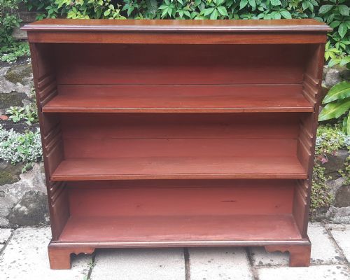 MAHOGANY OPEN BOOKCASE - ADDITIONAL PHOTO 5