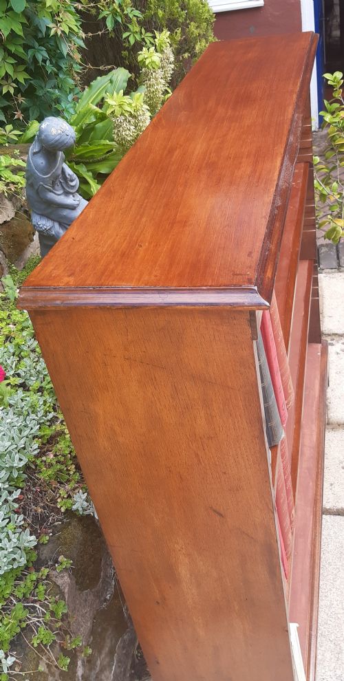 MAHOGANY OPEN BOOKCASE - ADDITIONAL PHOTO 7