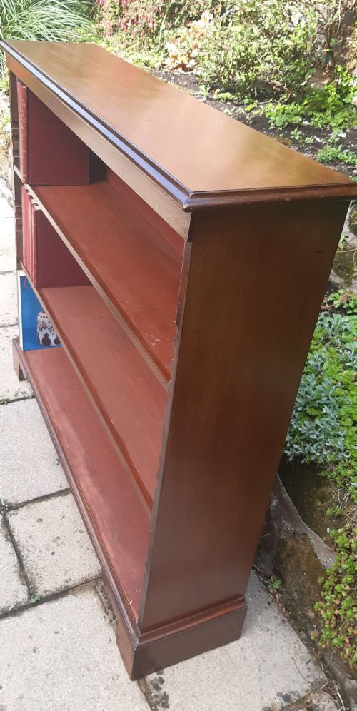 MAHOGANY OPEN BOOKCASE - ADDITIONAL PHOTO 8