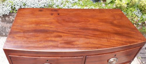 SMALL BOW FRONT CHEST OF DRAWERS - ADDITIONAL PHOTO 9