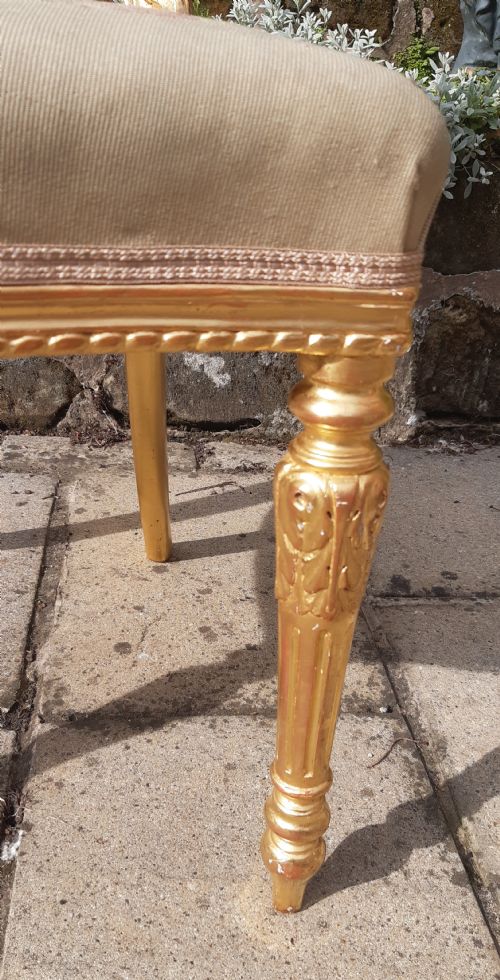 19TH C GILTWOOD SIDE SALON CHAIR - ADDITIONAL PHOTO 2