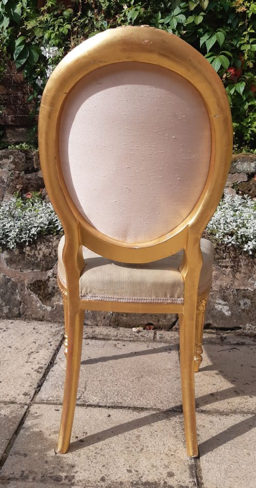 19TH C GILTWOOD SIDE SALON CHAIR - ADDITIONAL PHOTO 5