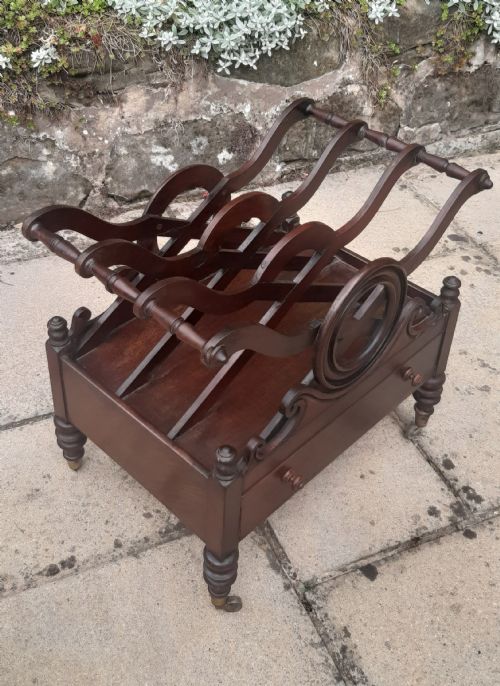 EARLY 19TH CENTURY MAHOGANY CANTERBURY - ADDITIONAL PHOTO 2