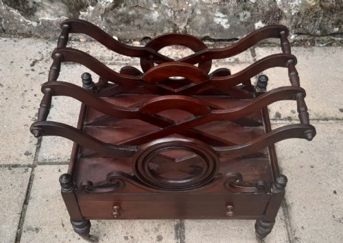 EARLY 19TH CENTURY MAHOGANY CANTERBURY - ADDITIONAL PHOTO 3