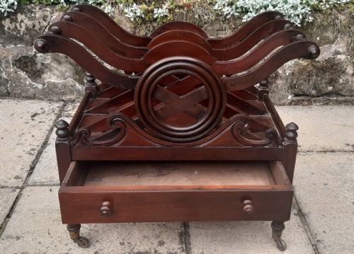 EARLY 19TH CENTURY MAHOGANY CANTERBURY - ADDITIONAL PHOTO 5