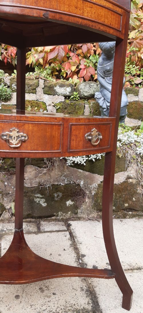 GEORGIAN MAHOGANY CORNER WASHSTAND - ADDITIONAL PHOTO 4