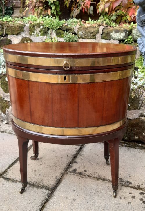 georgian mahogany oval wine cooler - CATEGORY: ANTIQUE MISCELLANEOUS - DATED 18TH CENTURY