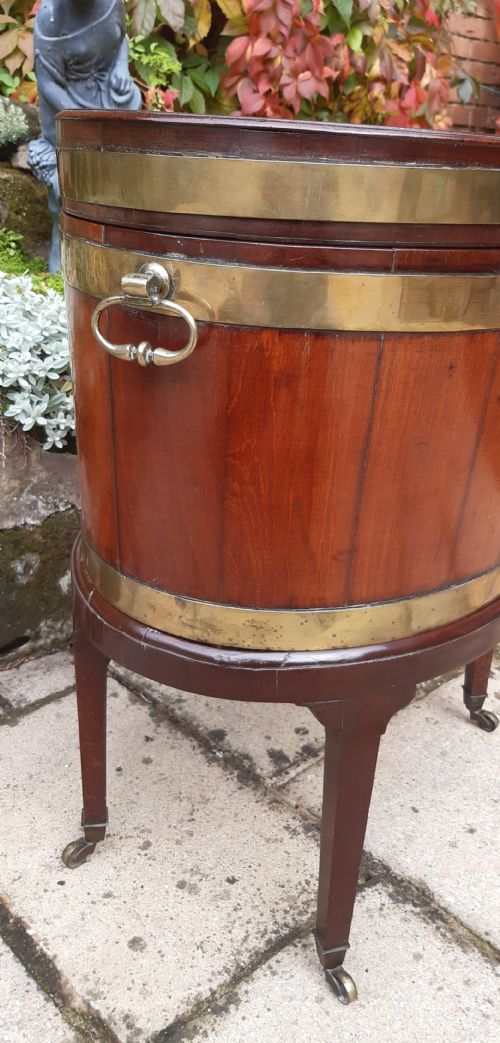 GEORGIAN MAHOGANY OVAL WINE COOLER - ADDITIONAL PHOTO 2