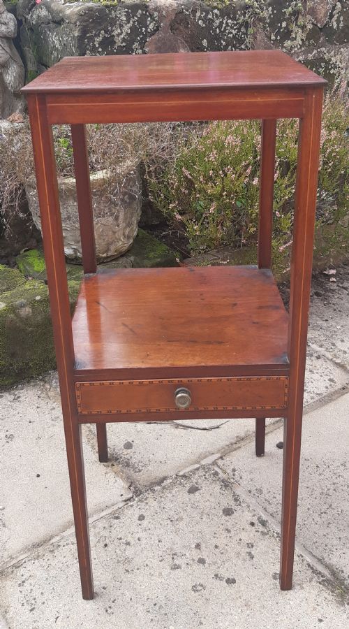 mahogany bedside table - CATEGORY: ANTIQUE CABINETS - DATED 19TH CENTURY
