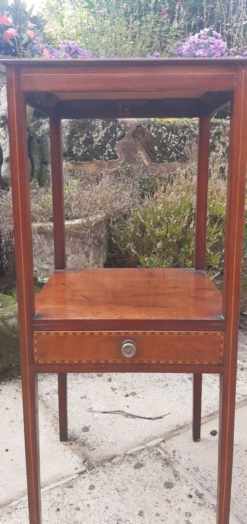 MAHOGANY BEDSIDE TABLE - ADDITIONAL PHOTO 8