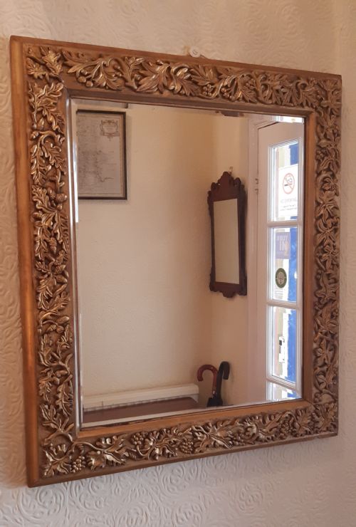 19th century giltwood overmantle mirror - CATEGORY: ANTIQUE MIRRORS - DATED 19TH CENTURY