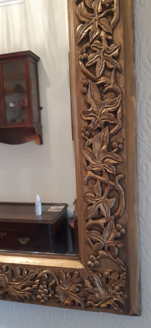 19TH CENTURY GILTWOOD OVERMANTLE MIRROR - ADDITIONAL PHOTO 2