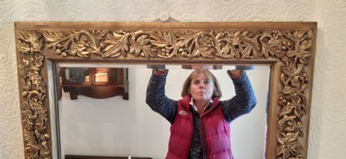 19TH CENTURY GILTWOOD OVERMANTLE MIRROR - ADDITIONAL PHOTO 3