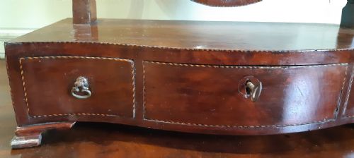 GEORGIAN MAHOGANY SERPENTINE MAHOGANY TOILET OR DRESSING - ADDITIONAL PHOTO 5