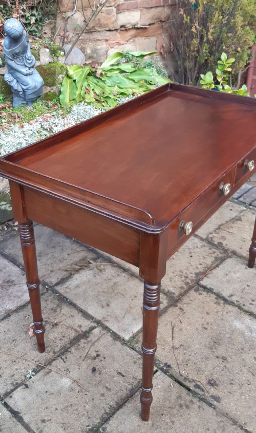 REGENCY MAHOGANY WRITING OR DRESSING TABLE - ADDITIONAL PHOTO 2