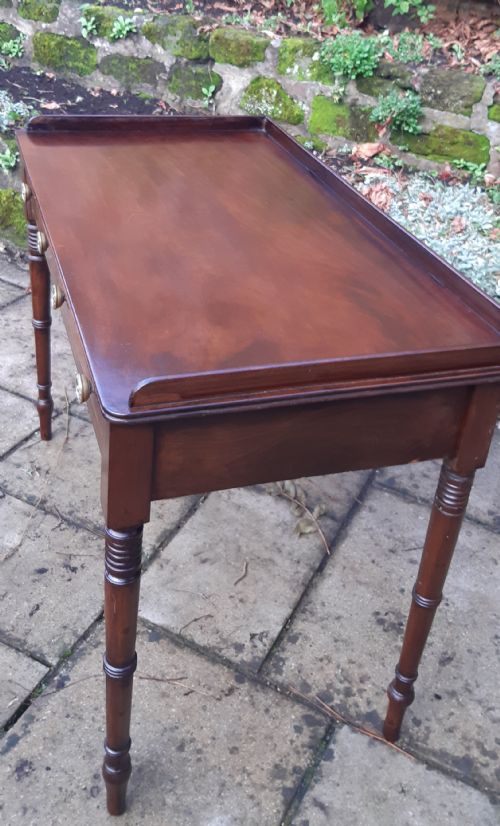REGENCY MAHOGANY WRITING OR DRESSING TABLE - ADDITIONAL PHOTO 3