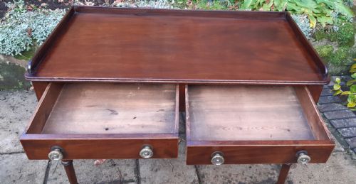 REGENCY MAHOGANY WRITING OR DRESSING TABLE - ADDITIONAL PHOTO 4
