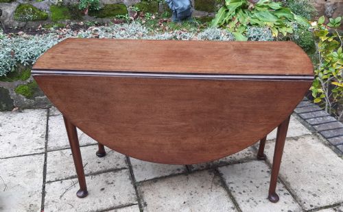 georgian mahogany drop leaf dining table - CATEGORY: ANTIQUE TABLES - DATED 18TH CENTURY