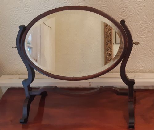 mahogany dressing table mirror - CATEGORY: ANTIQUE MIRRORS - DATED 19TH CENTURY