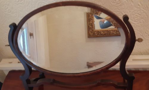 MAHOGANY DRESSING TABLE MIRROR - ADDITIONAL PHOTO 1