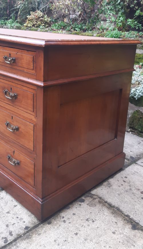 EDWARDIAN WALNUT DESK 4' 6 - ADDITIONAL PHOTO 3