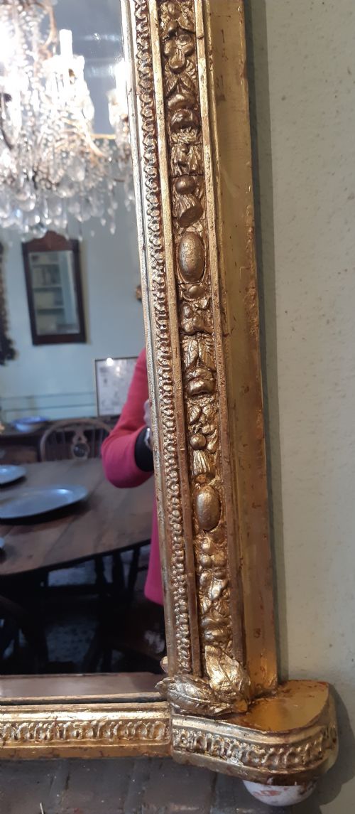 VICTORIAN GILT OVERMANTLE OR OVERMANTEL MIRROR - ADDITIONAL PHOTO 2