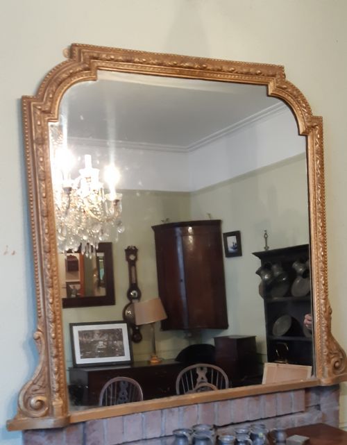 VICTORIAN GILT OVERMANTLE - ADDITIONAL PHOTO 3