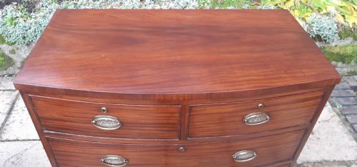 SMALL BOW FRONT CHEST OF DRAWERS - ADDITIONAL PHOTO 1