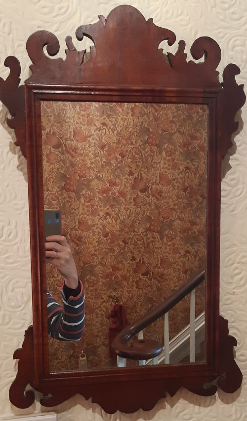 small georgian fret mirror - CATEGORY: ANTIQUE MIRRORS - DATED GEORGIAN