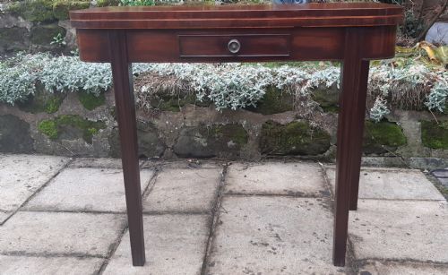 GEORGIAN MAHOGANY TEA TABLE - ADDITIONAL PHOTO 3