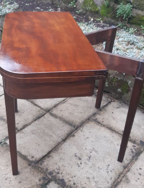 GEORGIAN MAHOGANY TEA TABLE - ADDITIONAL PHOTO 7