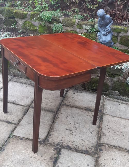 GEORGIAN MAHOGANY TEA TABLE - ADDITIONAL PHOTO 8