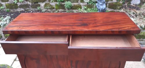 MAHOGANY SIDE CABINET CHIFFONIER CUPBOARD - ADDITIONAL PHOTO 3