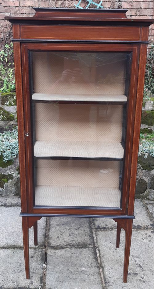 vitrine display cabinet - CATEGORY: ANTIQUE CABINETS - DATED EDWARDIAN