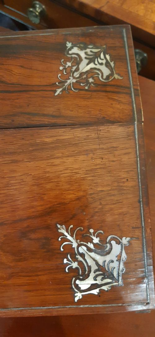 ROSEWOOD WRITING BOX SLOPE - ADDITIONAL PHOTO 7