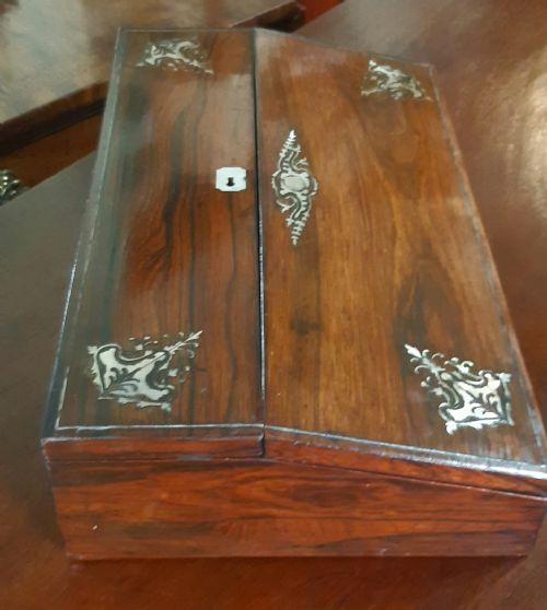 ROSEWOOD WRITING BOX SLOPE - ADDITIONAL PHOTO 8