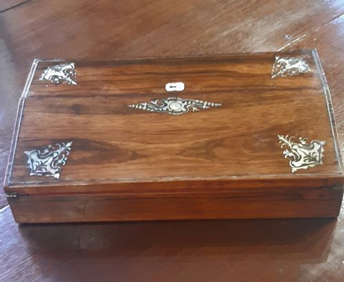 ROSEWOOD WRITING BOX SLOPE - ADDITIONAL PHOTO 9